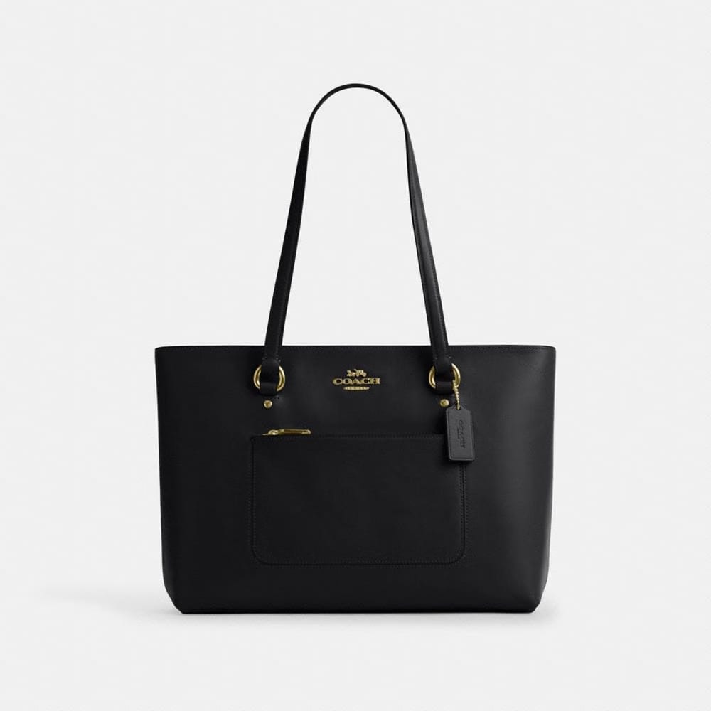 Coach Station Tote Bag Gold Black