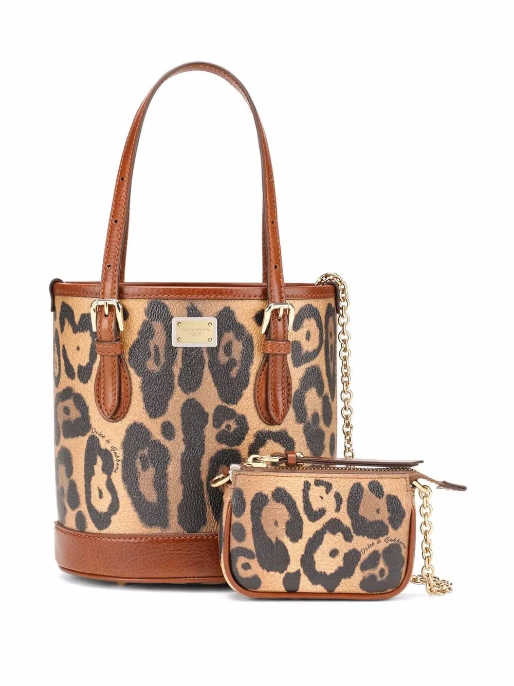 small Crespo leopard-print bucket bag