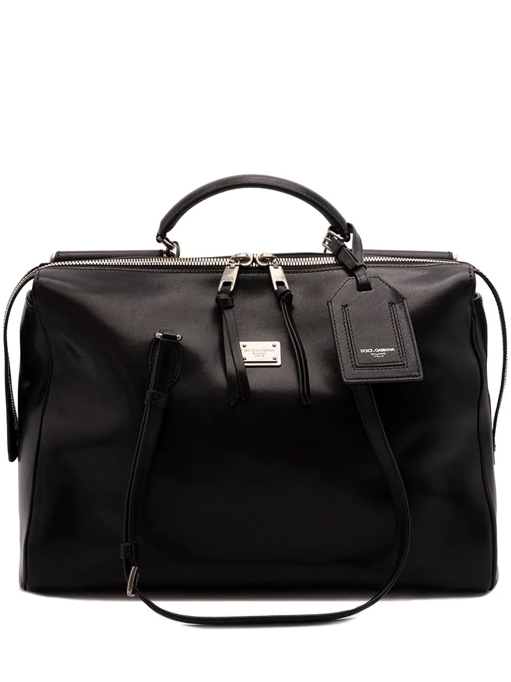 Vittoria zip-top leather luggage