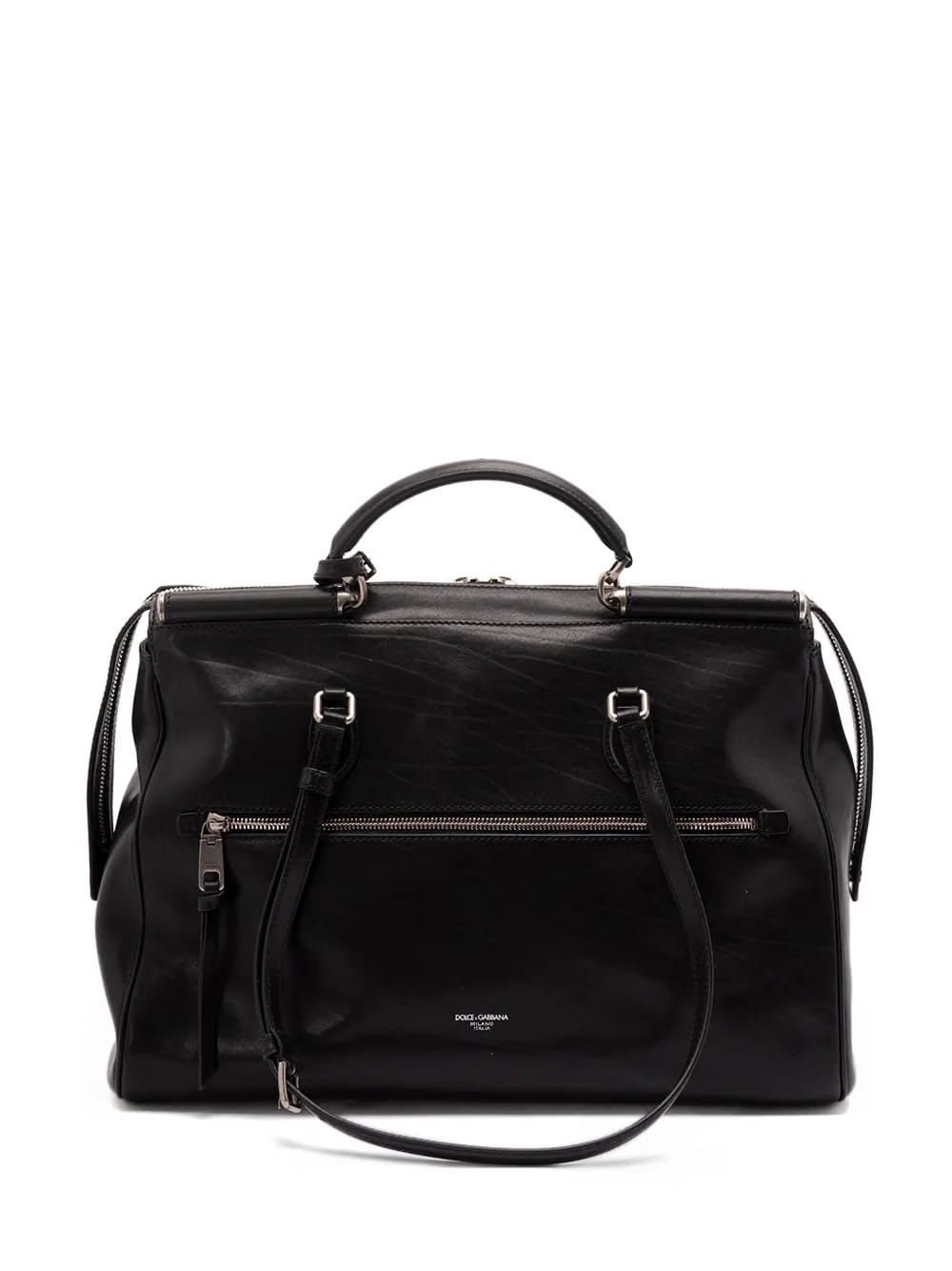 Vittoria zip-top leather luggage
