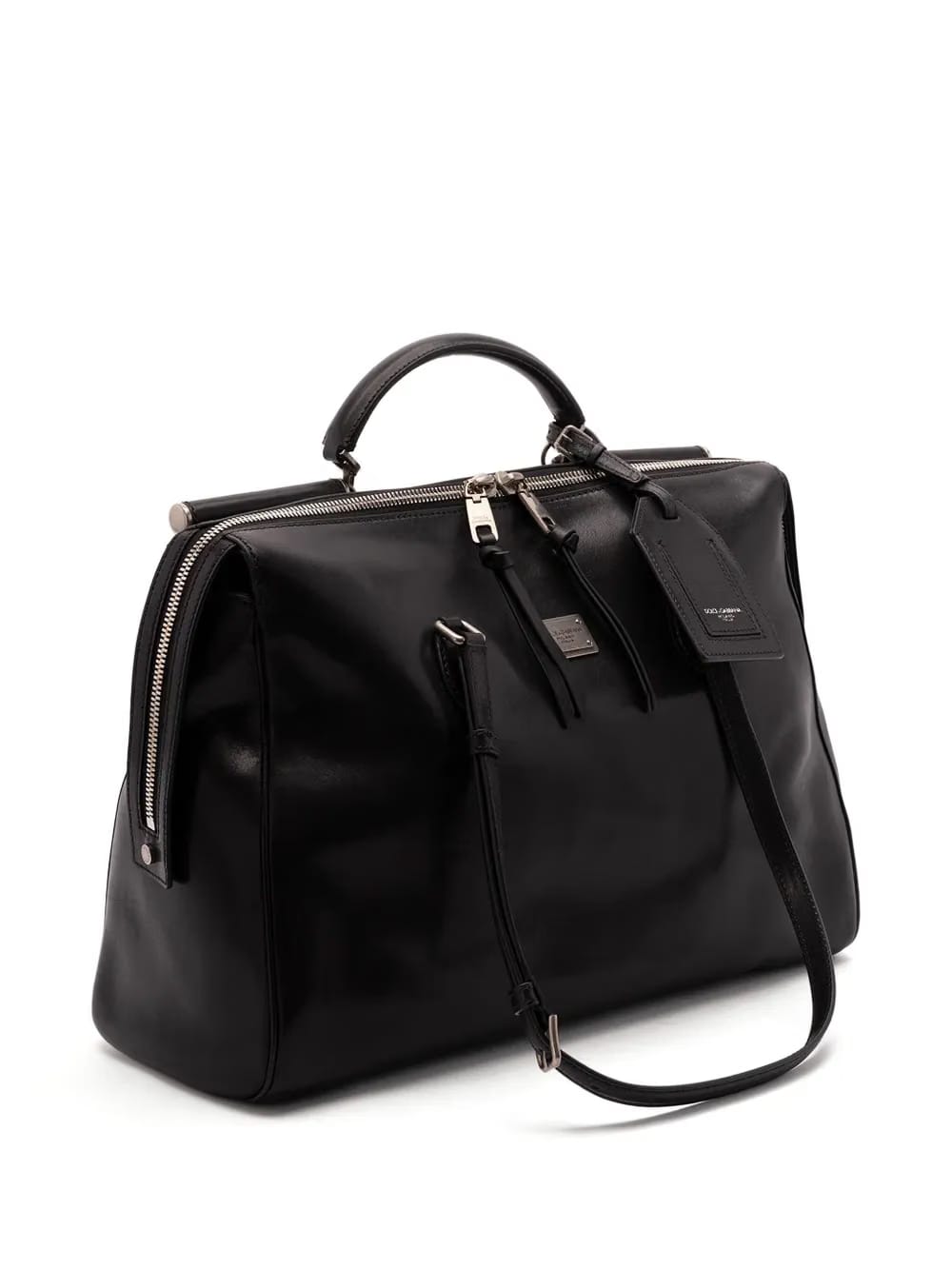 Vittoria zip-top leather luggage