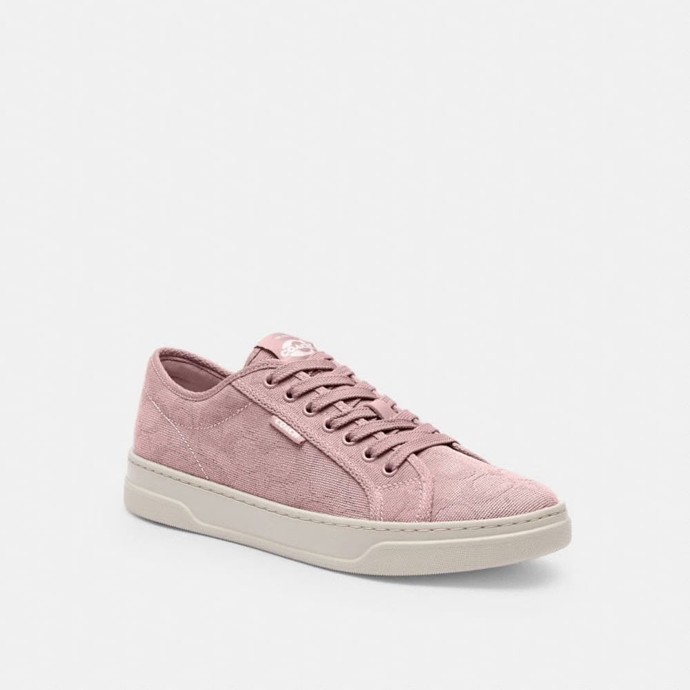 Women's Coach Canvas Sneaker Carnation Chalk
