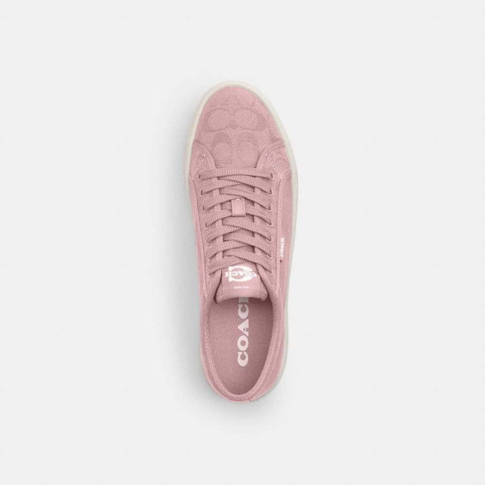 Women's Coach Canvas Sneaker Carnation Chalk