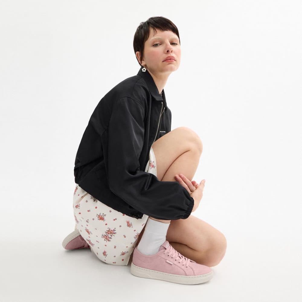Women's Coach Canvas Sneaker Carnation Chalk