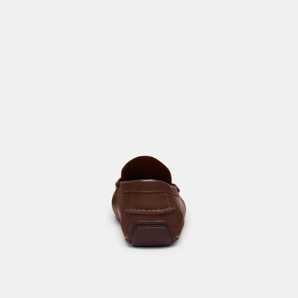 Men's Coach Liam Driver In Signature Jacquard Dark Saddle