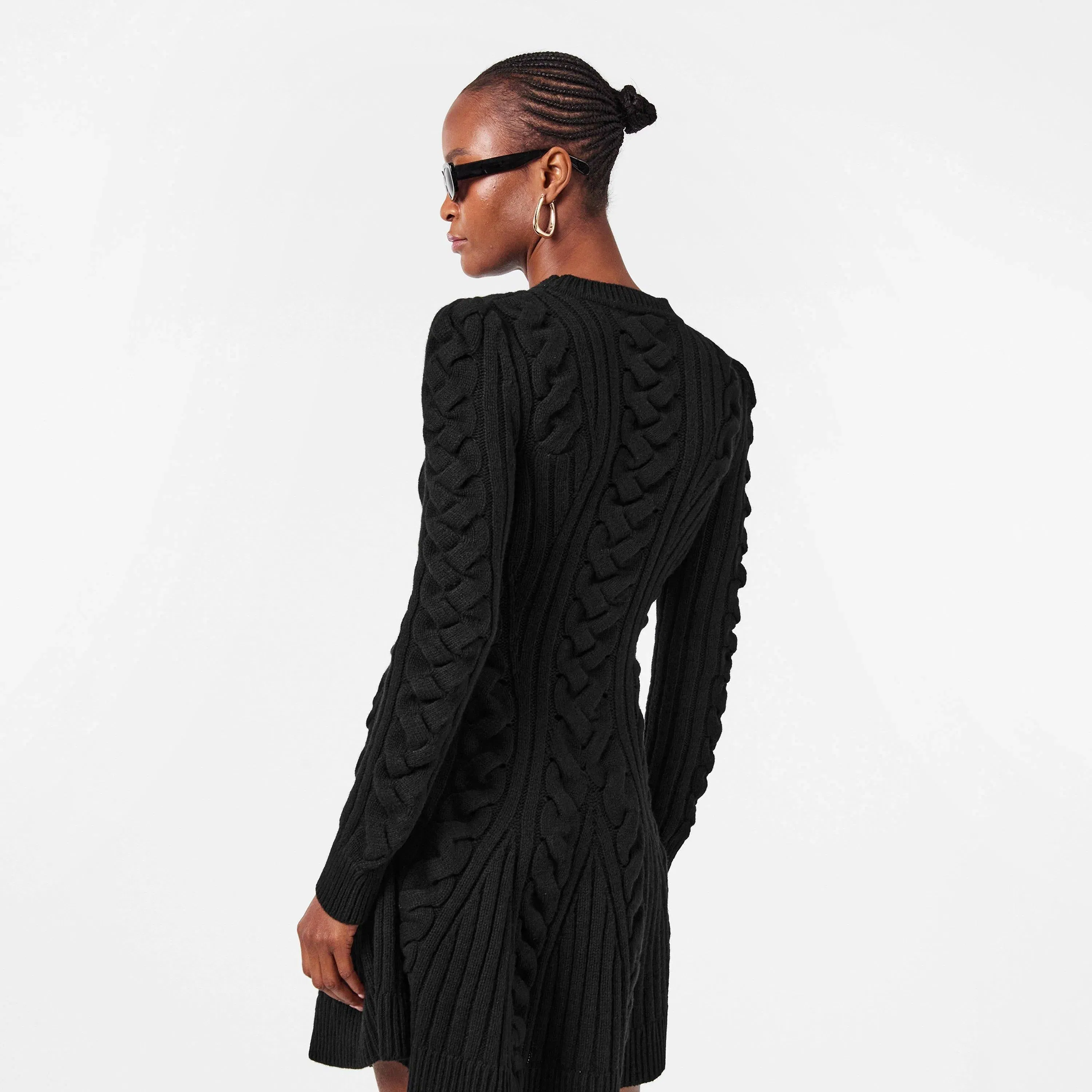 Alex Cable Knitted Jumper Dress