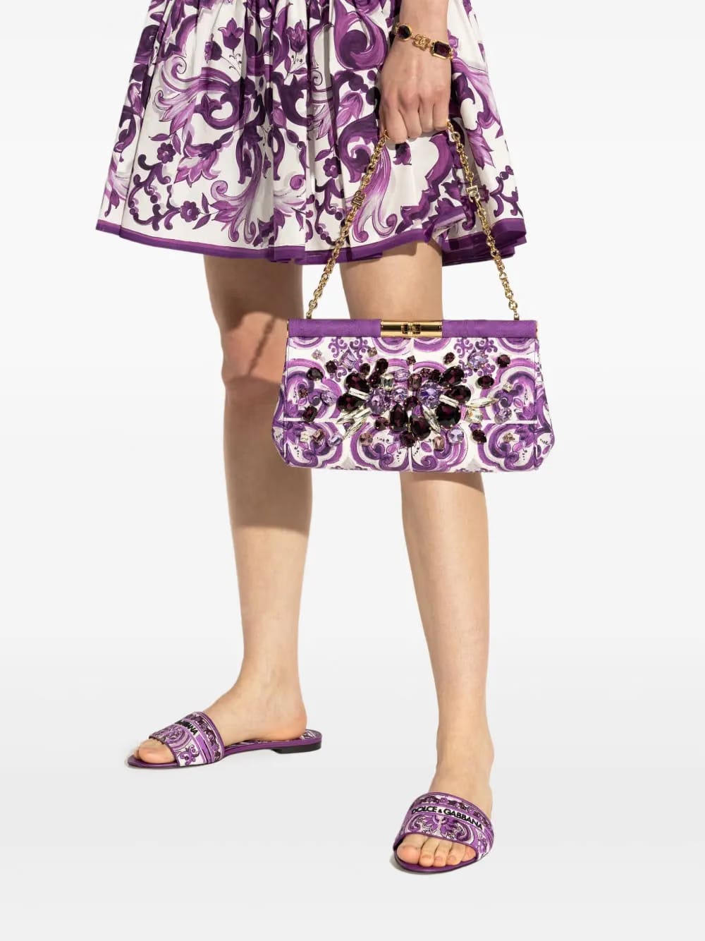 small Marlene floral clutch bag