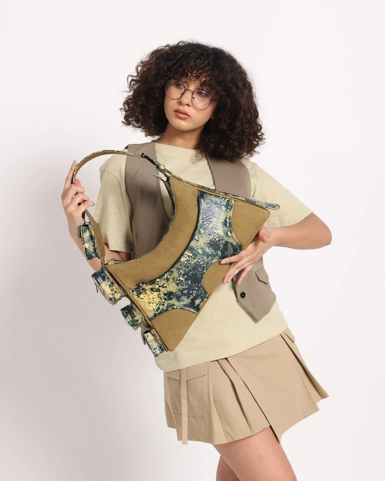 Muddled Cargo Bag - 4 Pocket Oxidised Olive