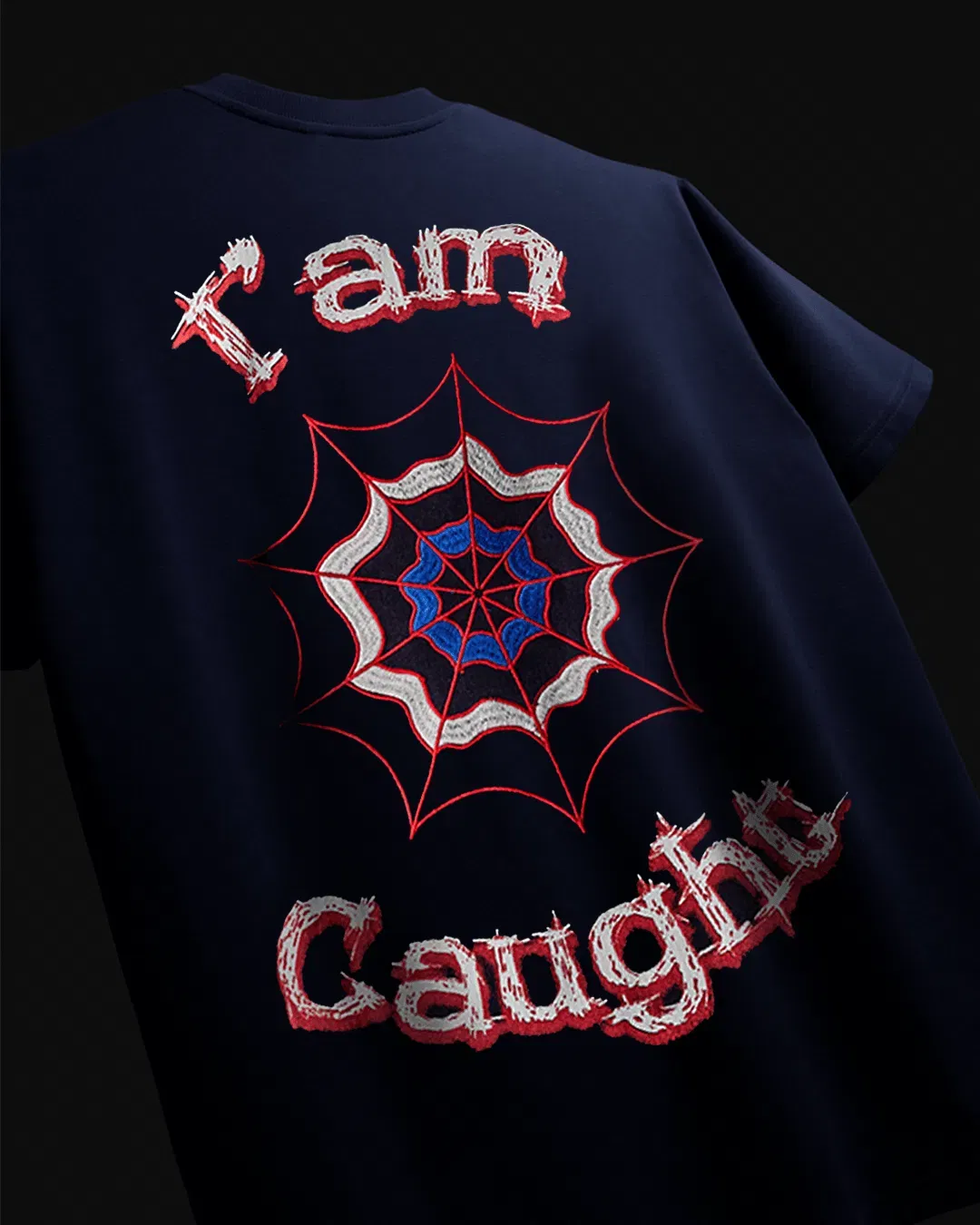 WEBBED UP NAVY BLUE T-Shirt