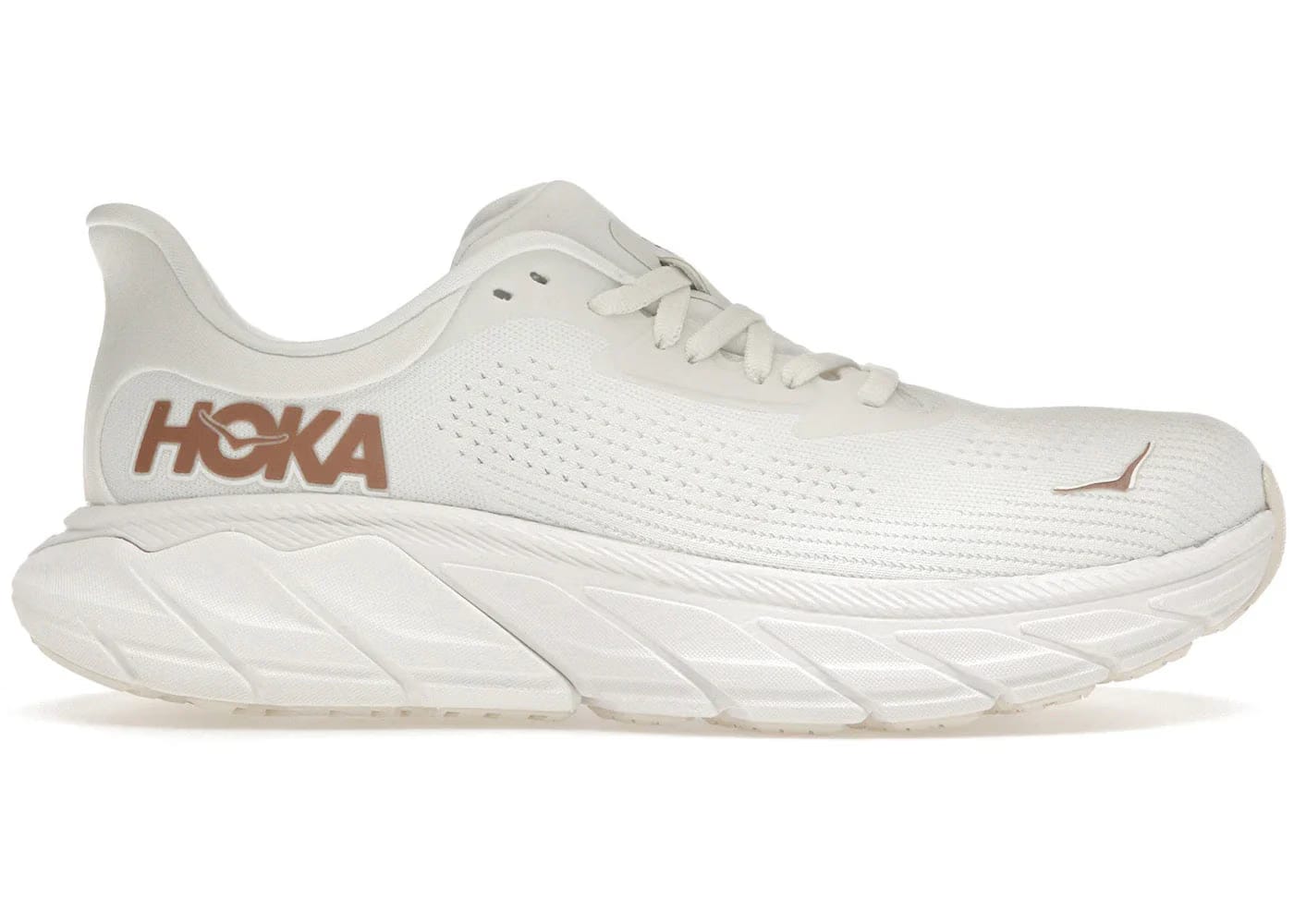 Hoka One One Arahi 7 Blanc De Blanc Rose Gold Womens