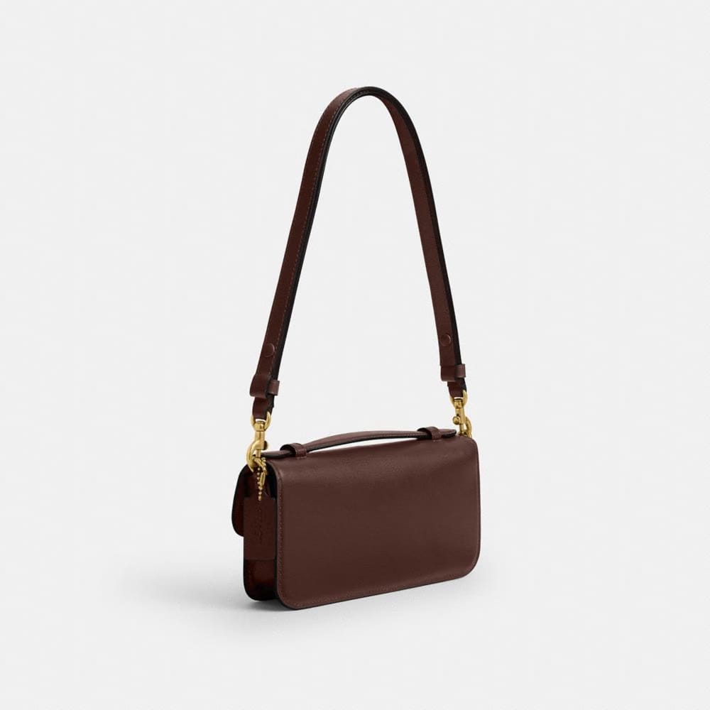 Coach Elora Top Handle Crossbody Bag Brass Maple