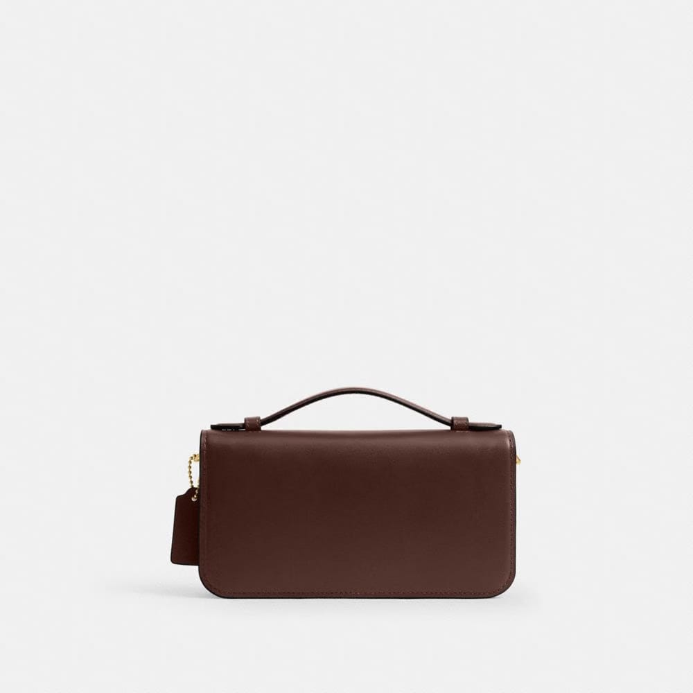 Coach Elora Top Handle Crossbody Bag Brass Maple