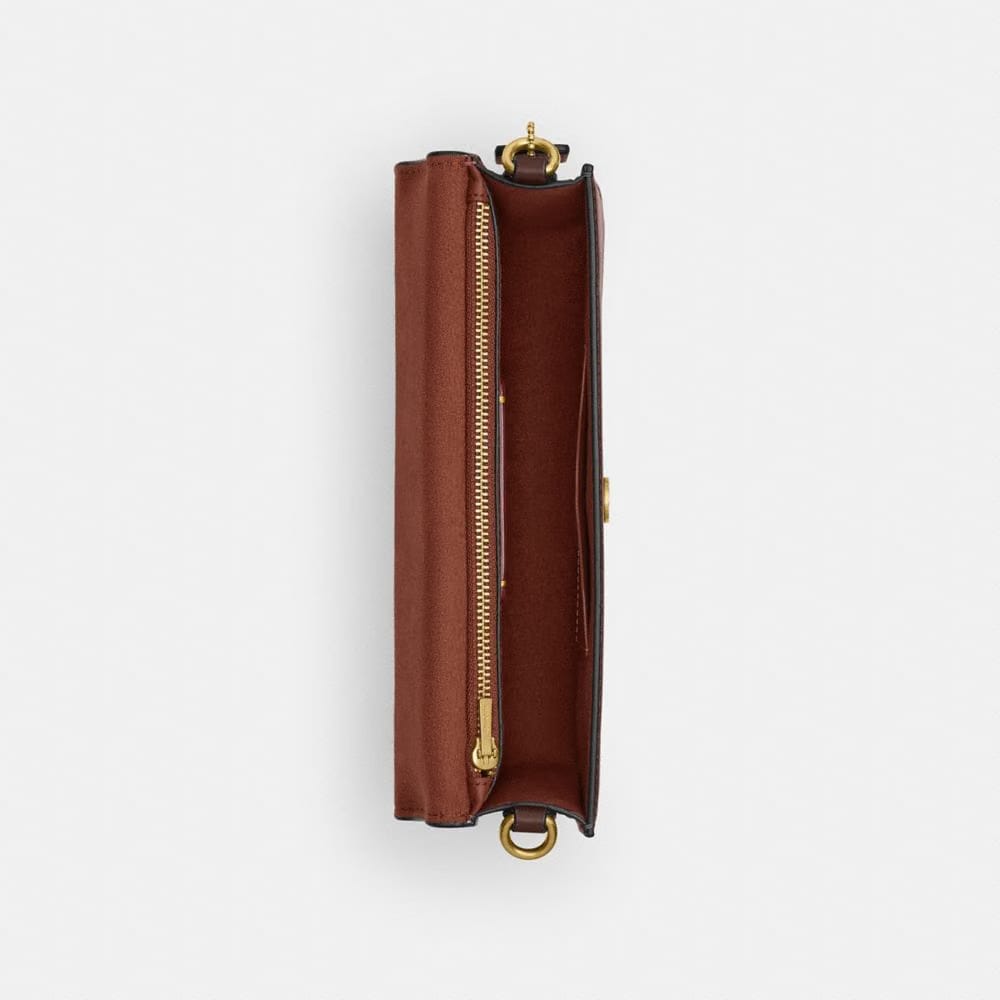 Coach Elora Top Handle Crossbody Bag Brass Maple