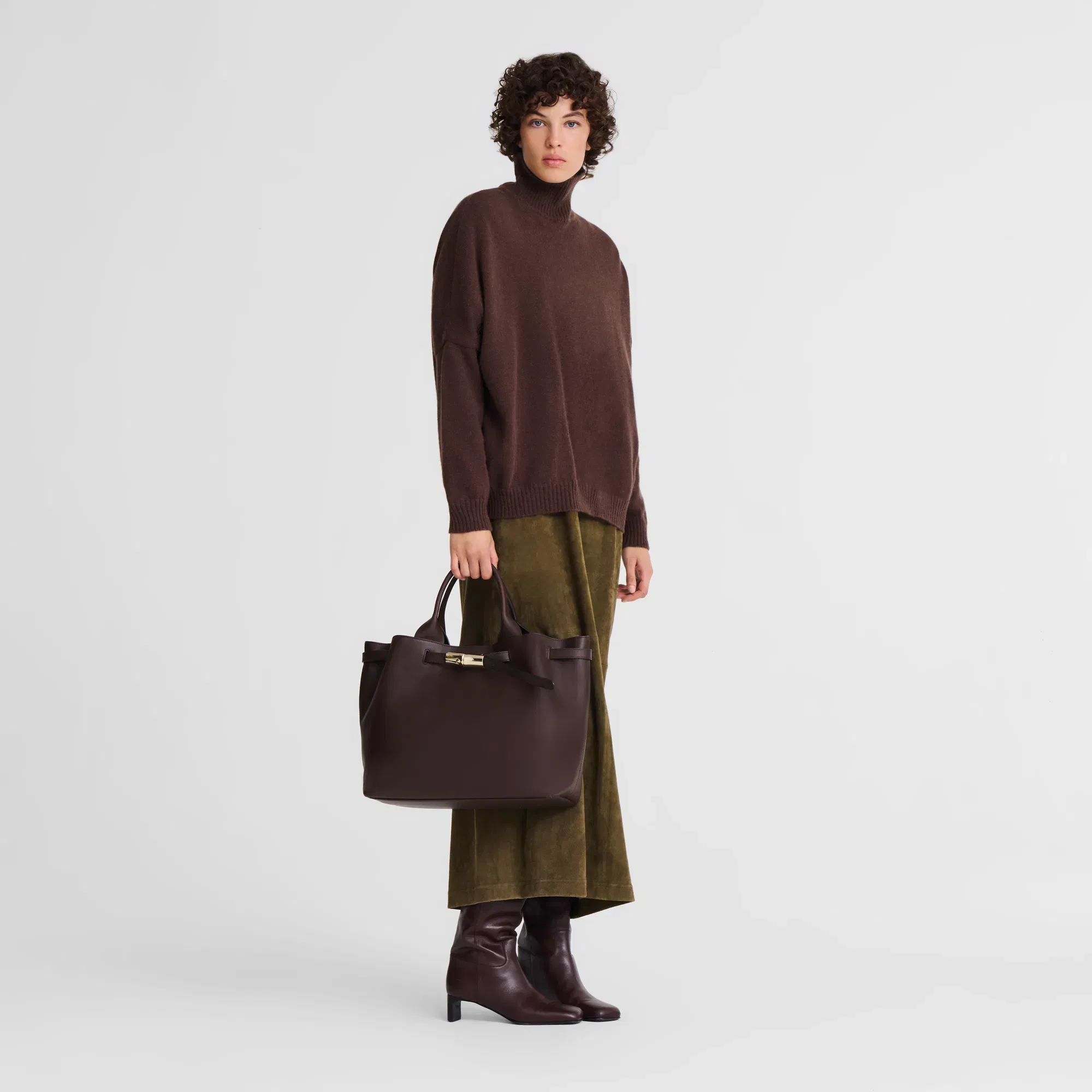 Longchamp Le Smart Handbag Mocha