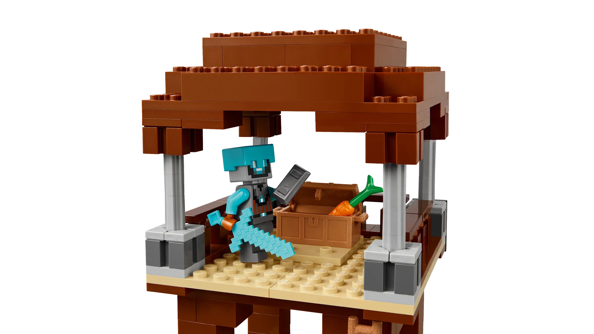 Lego The Pillager Outpost and Ravager