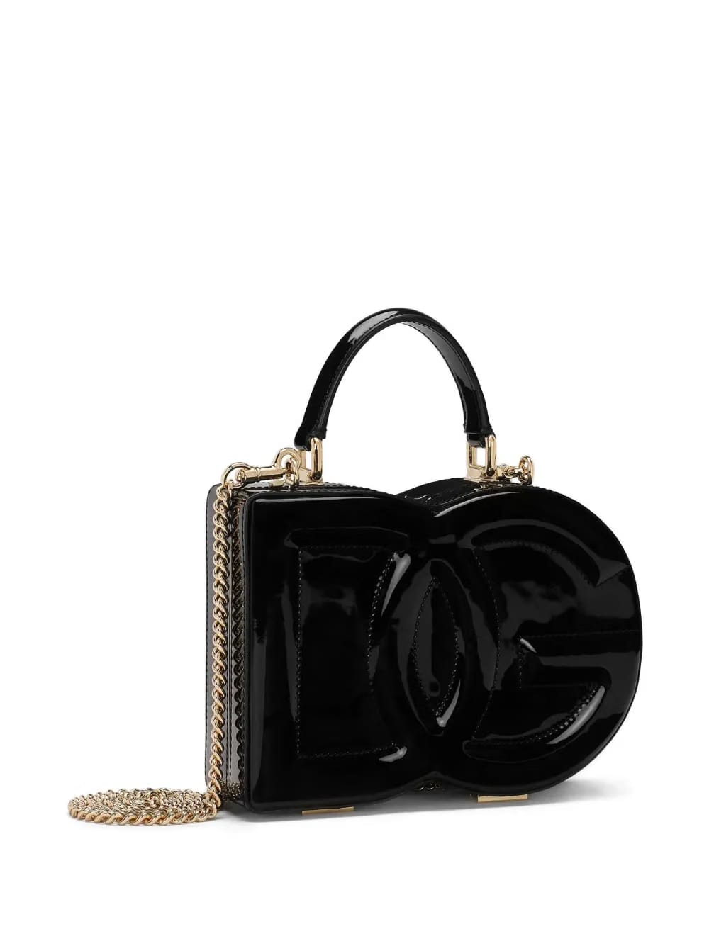 logo-embossed leather tote bag