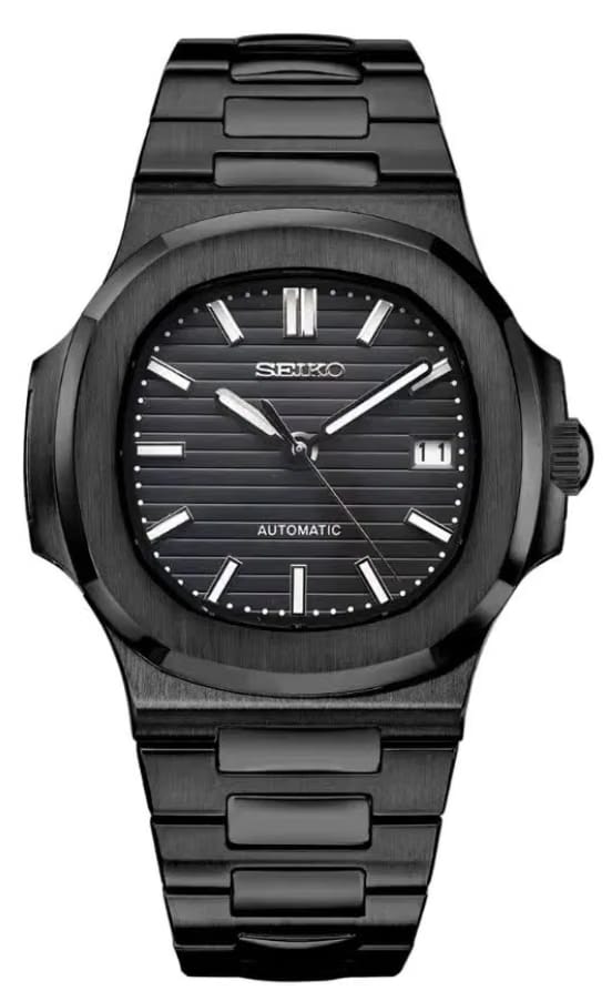 Seiko Mod Nautilus All Black