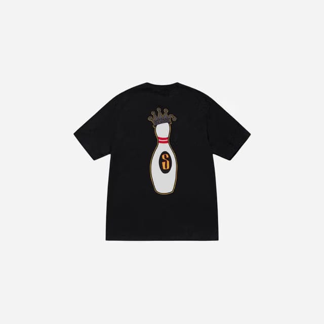 STUSSY KINGPIN T-Shirt PIGMENT DYED BLACK