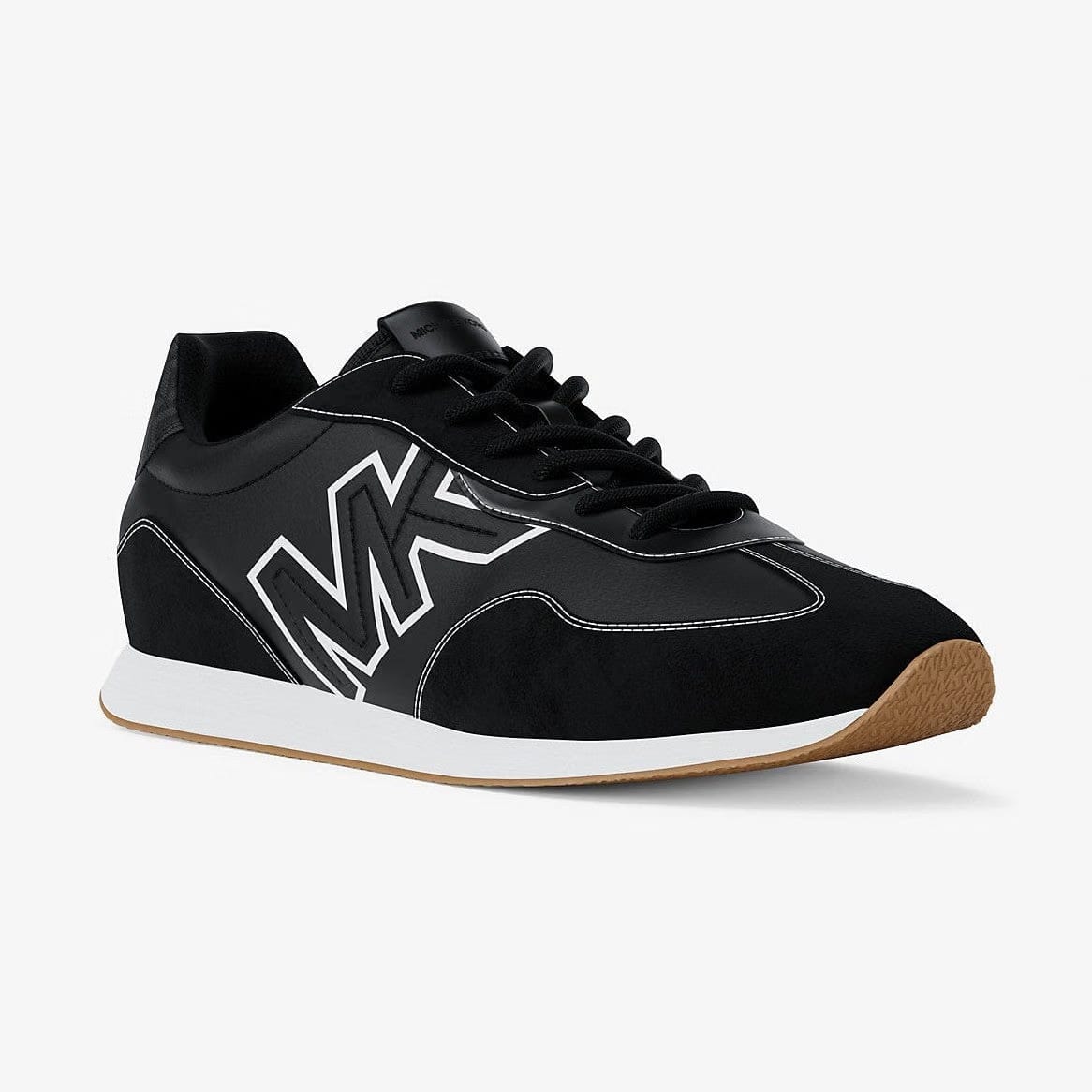 Michael Kors Essex Mixed-Media Trainer Black
