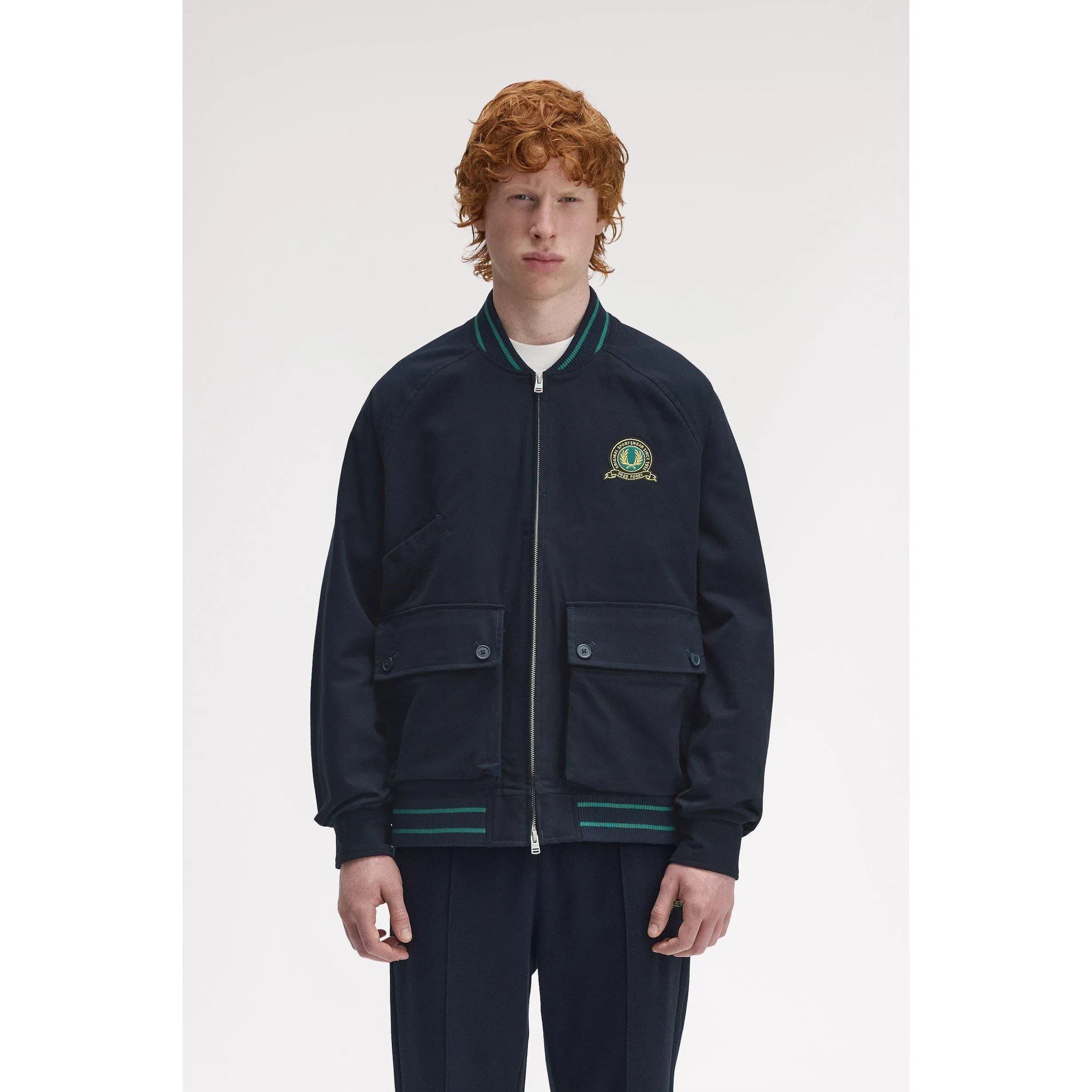 Laurel Emblem Bomber Jacket