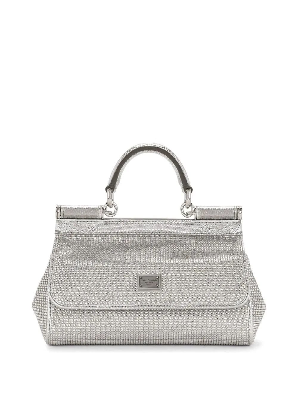 KIM DOLCE&GABBANA small Sicily satin top-handle bag