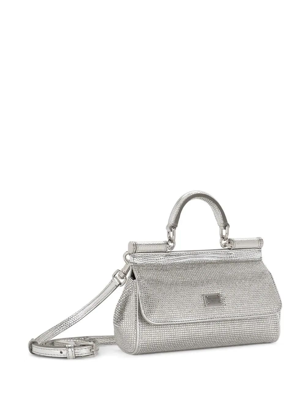 KIM DOLCE&GABBANA small Sicily satin top-handle bag
