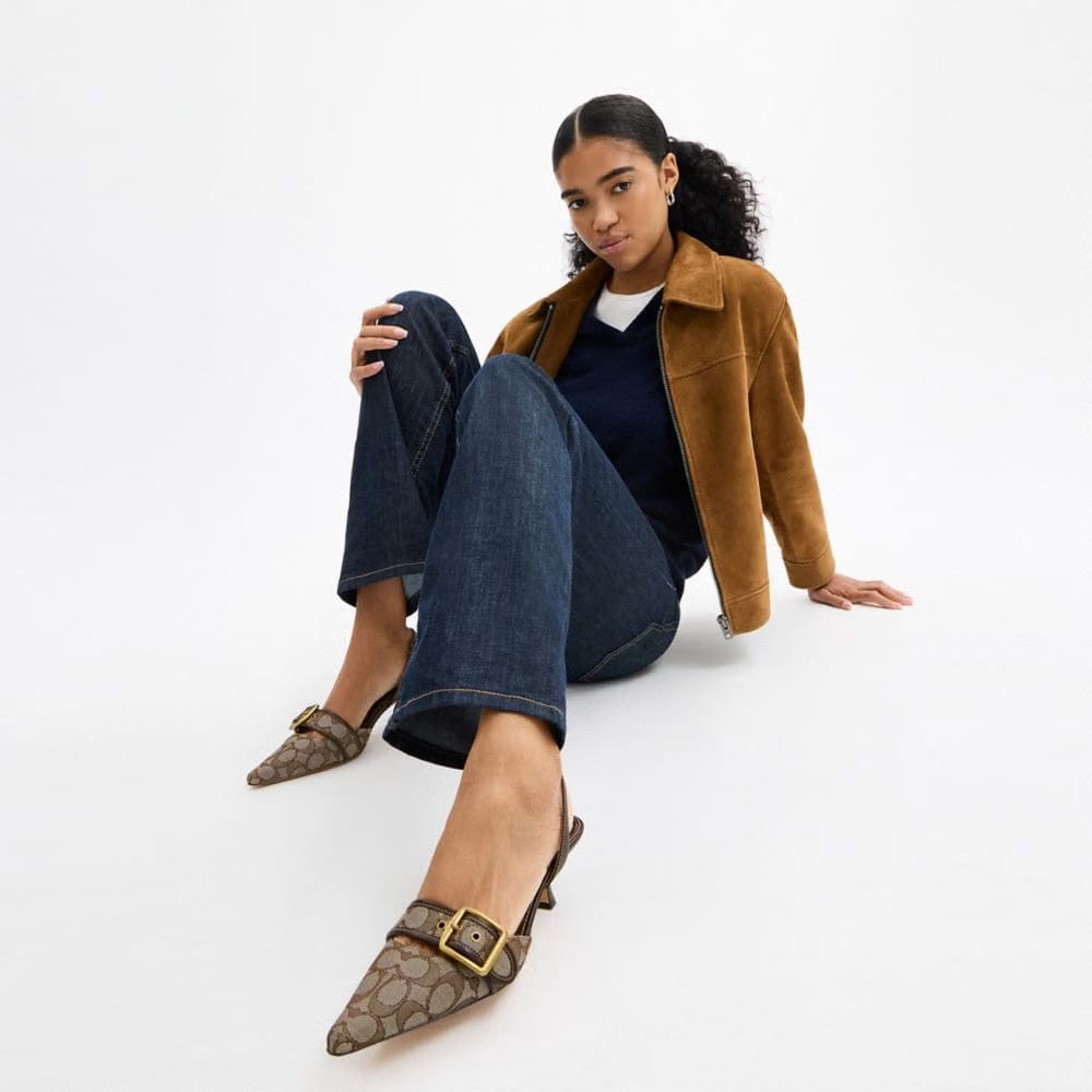 Margot Slingback In Signature Jacquard