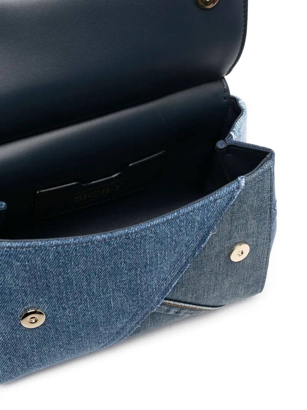small Sicily patchwork denim shoulder bag