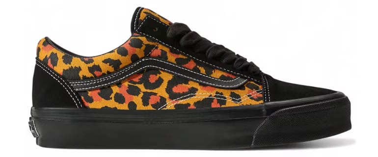 Vans Premium Old Skool Shoe Orange Leopard Black
