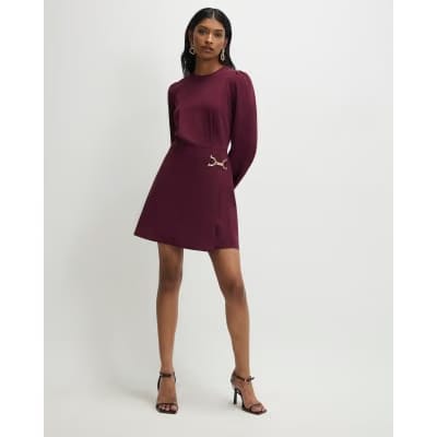 Red Mini Dress With Snaffle