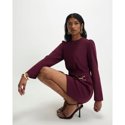 Red Mini Dress With Snaffle