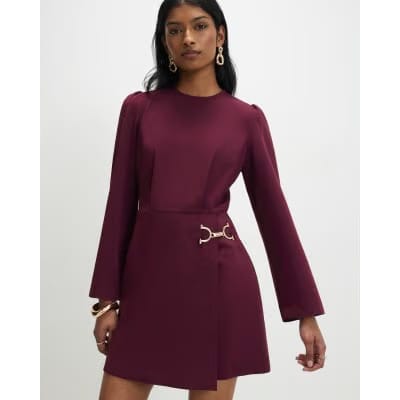 Red Mini Dress With Snaffle