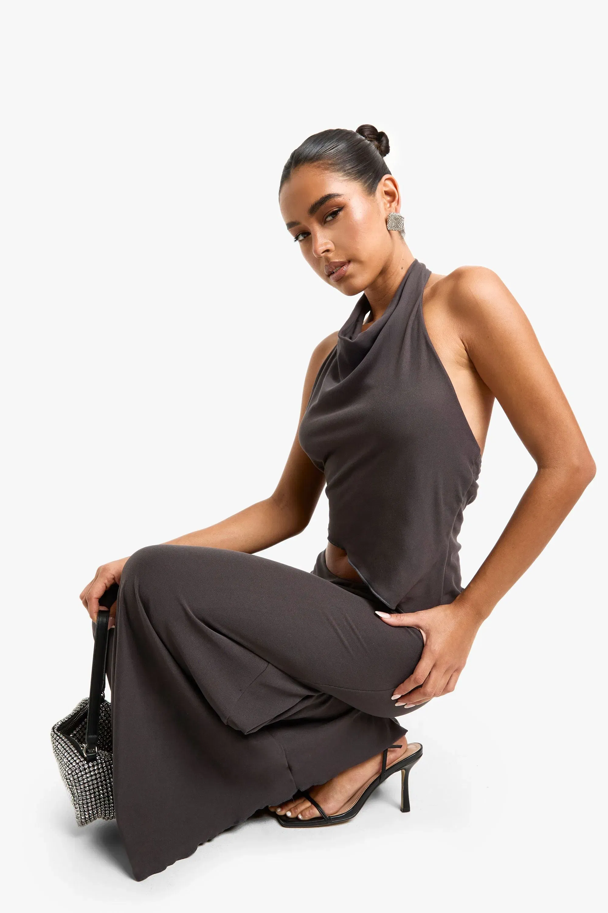 Super Soft Lettuce Hem Maxi Skirt