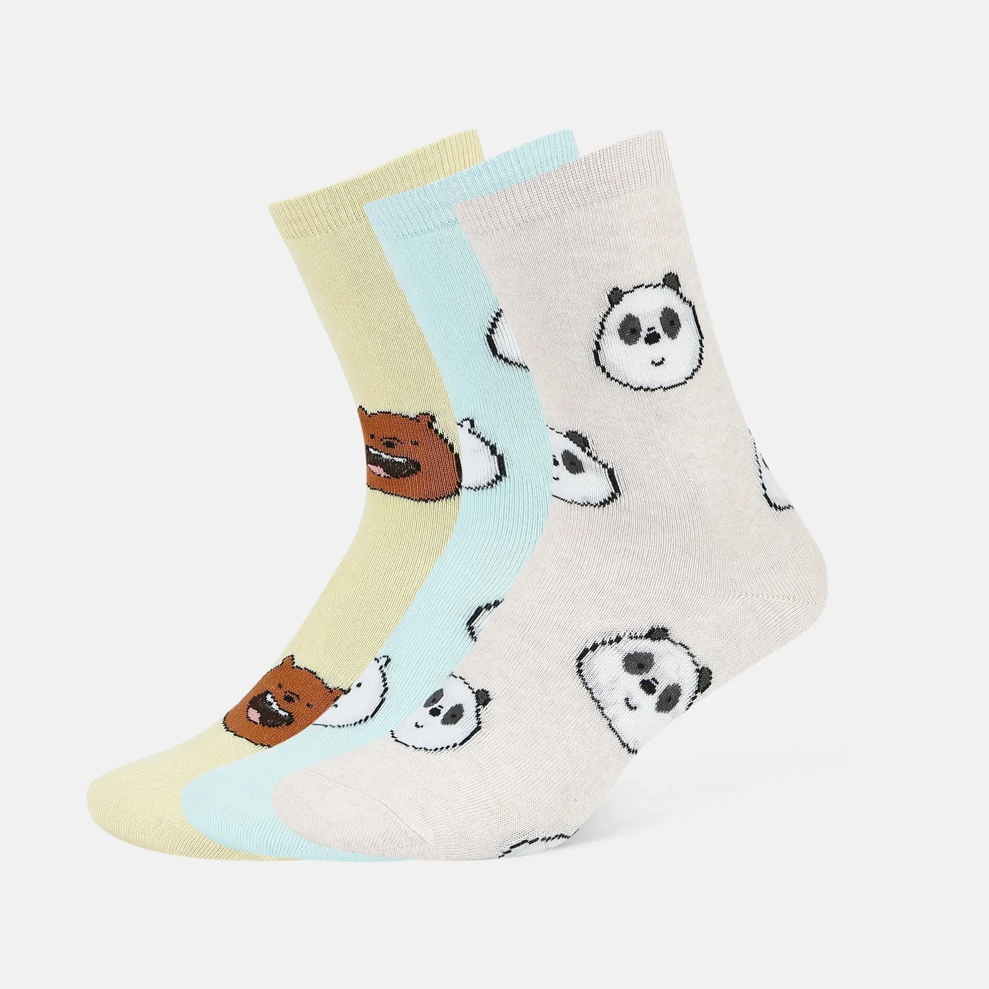 Women’s We Bare Bears Themed Crew Socks