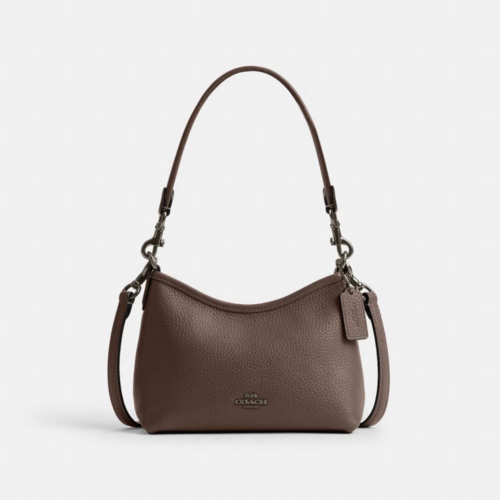 Coach Laurel Small Shoulder Bag Gunmetal Dark Stone