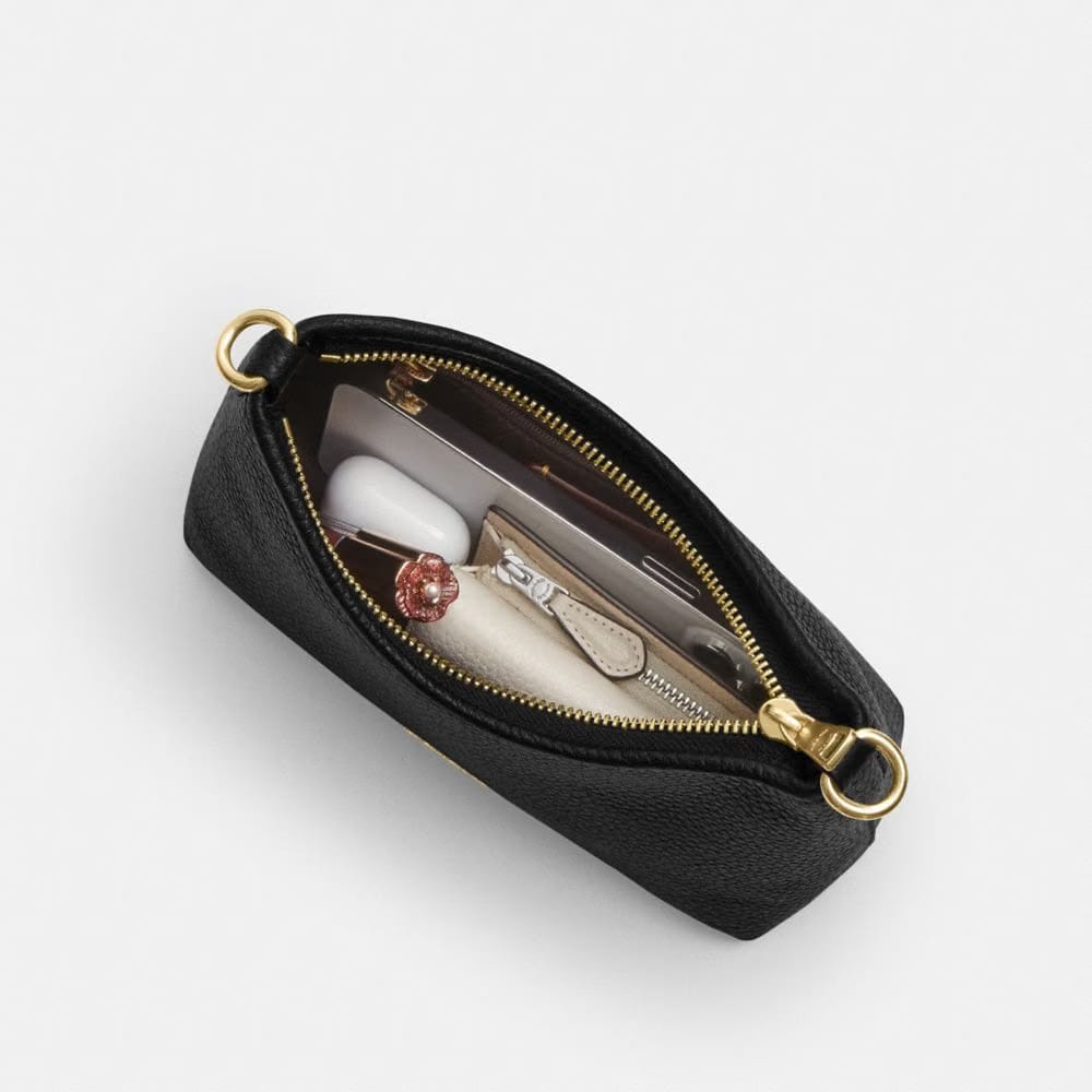 Coach Laurel Small Shoulder Bag Gunmetal Dark Stone