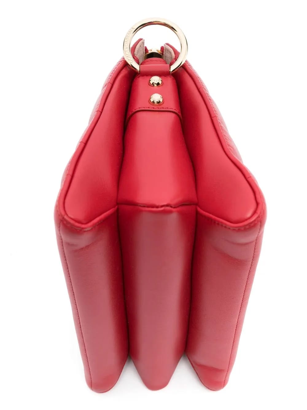stitched-logo detail clutch bag