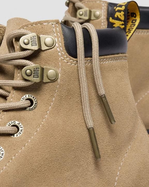 Dr Martens Waxy Suede Ankle Boots - Savannah Tan