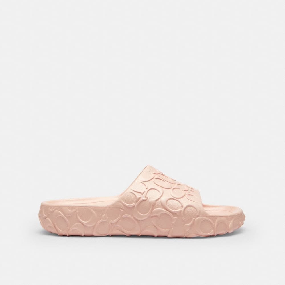 Women's Coach Bay Slide In Signature Candy Pink