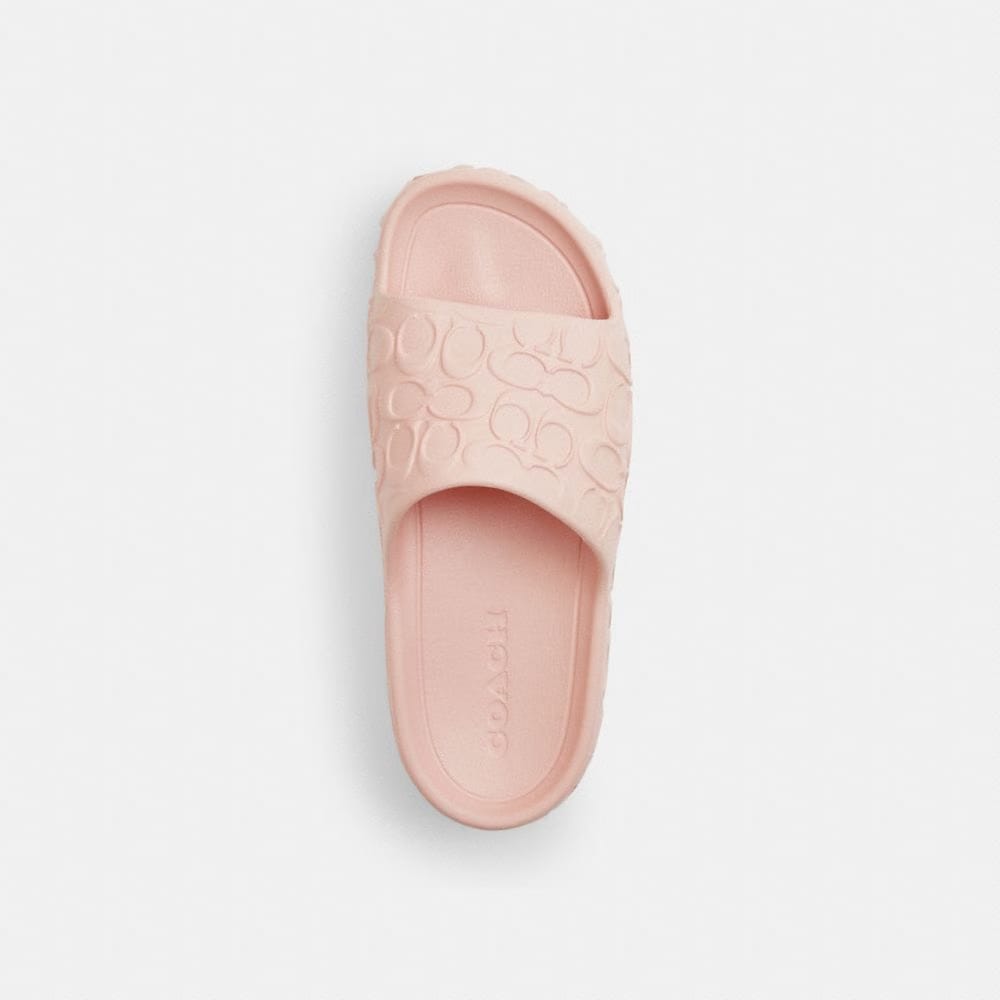 Women's Coach Bay Slide In Signature Candy Pink