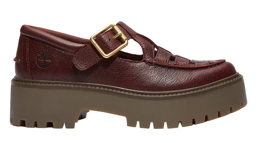 Timberland Stone Street Platform Buckle Burgundy Full-Grain (W)