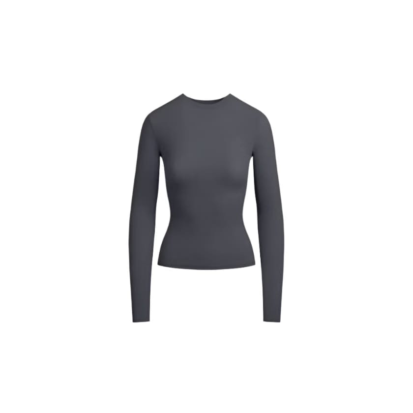 SKIMS Fits Everybody Long Sleeve T-Shirt Graphite