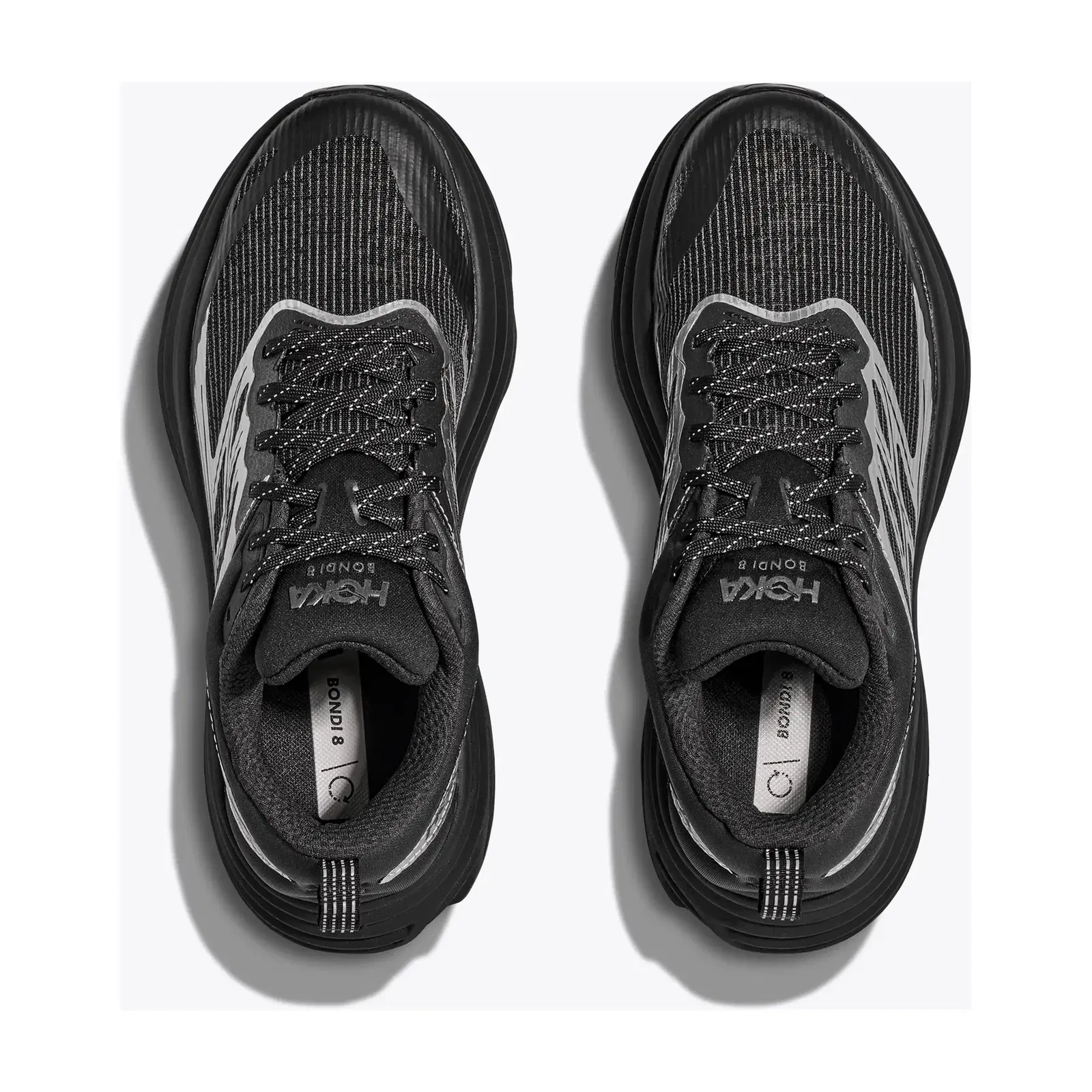 Hoka Stealth Tech Bondi 8 Caged Silver Black