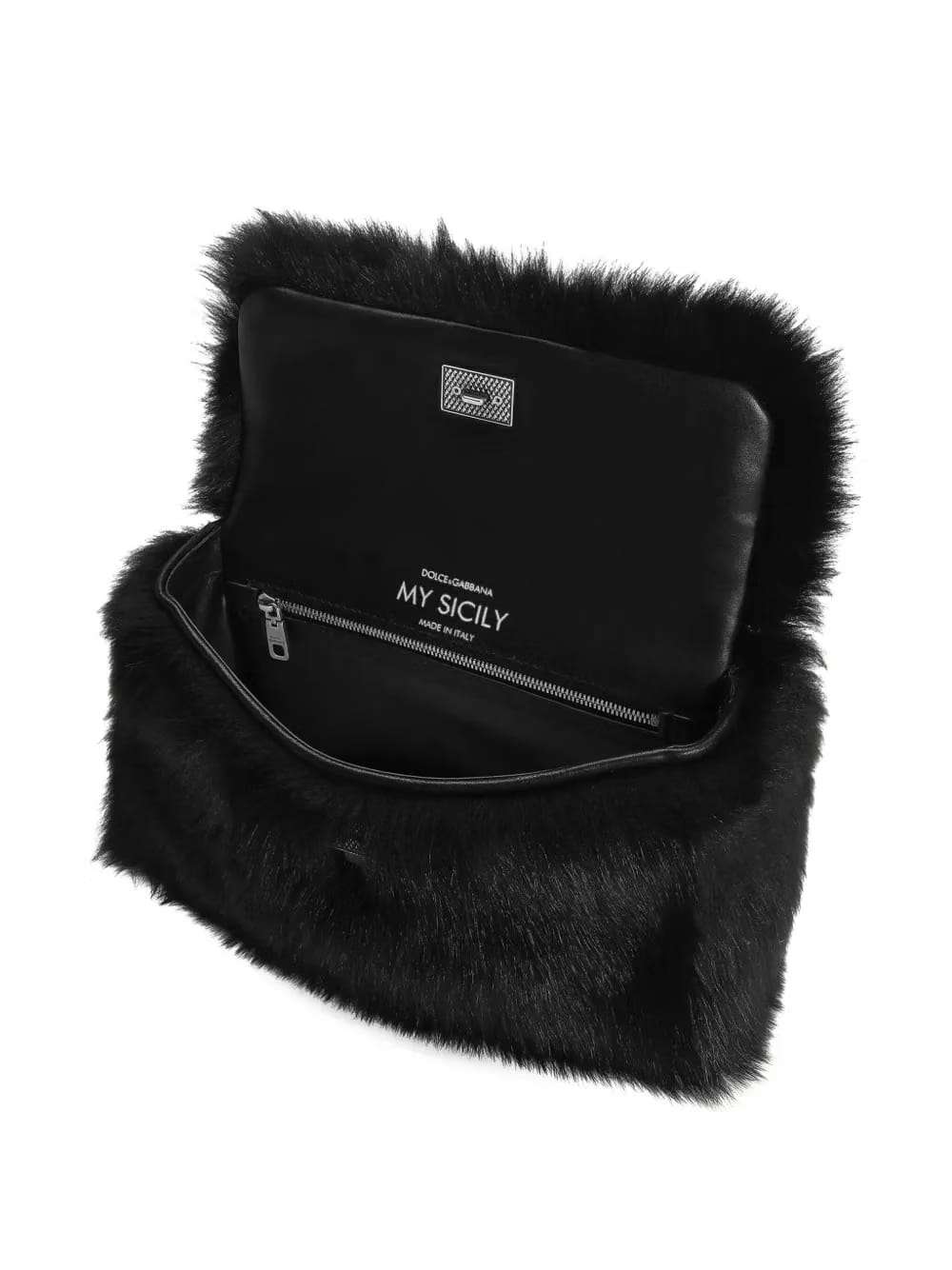 My Sicily fur top-handle tote bag