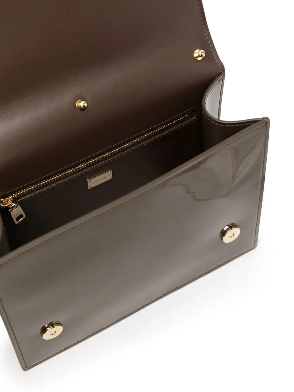DG Logo patent leather crossbody bag