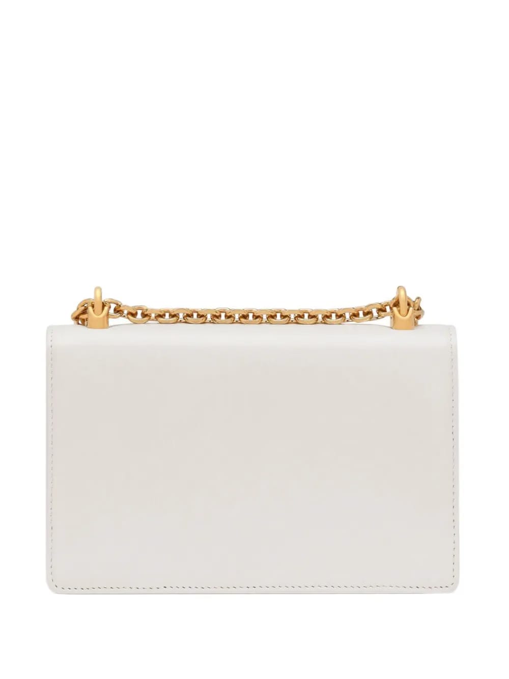 logo-plaque lambskin crossbody bag
