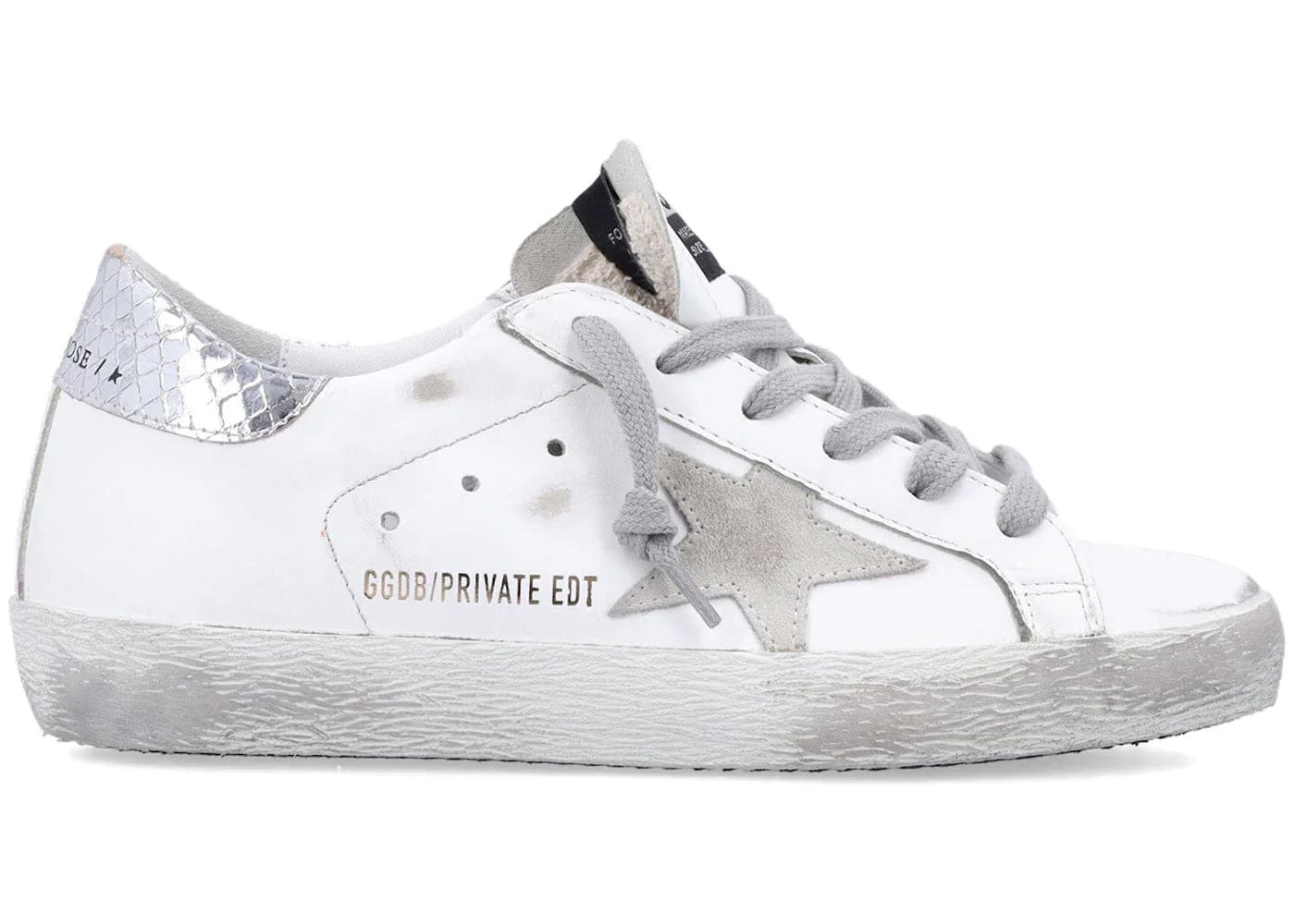 Golden Goose Superstar Silver Gold Mismatch Womens