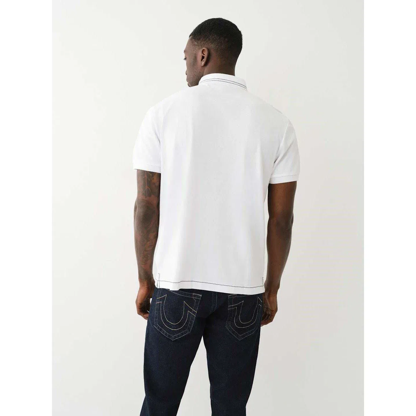 Relaxed Embroidered Short-Sleeve Polo Shirt