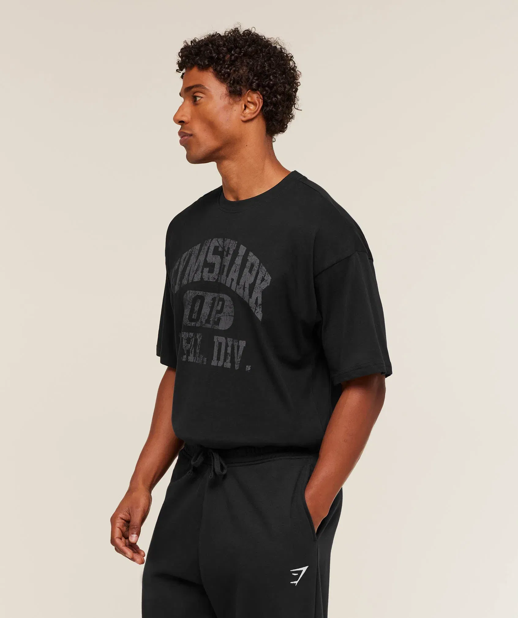 Gymshark Athletic Division Graphic T-Shirt - GS Black
