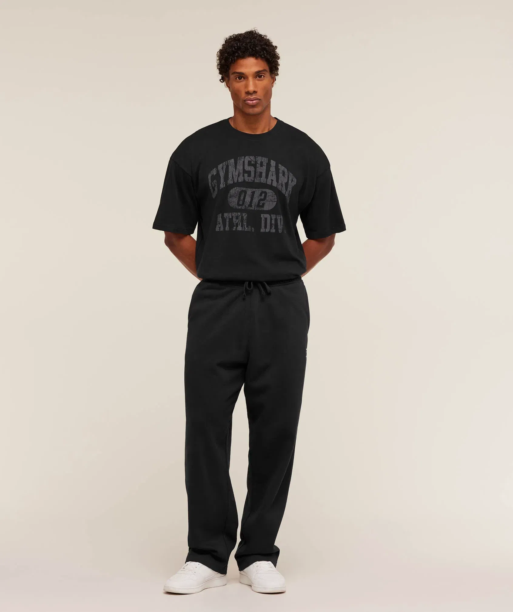 Gymshark Athletic Division Graphic T-Shirt - GS Black